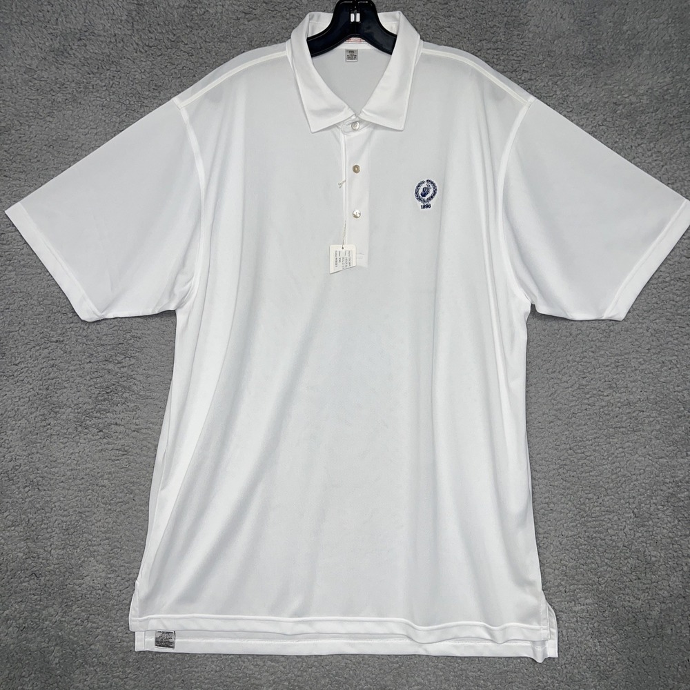 NWT VTG Peter Millar Summer Comfort Shirt 2XL XXL White Polo Golf Performance